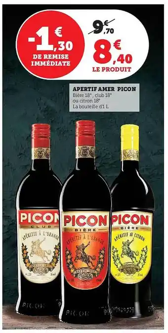 Super U Apéritif amer picon offre