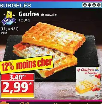 Norma Gaufres de bruxelles dely offre