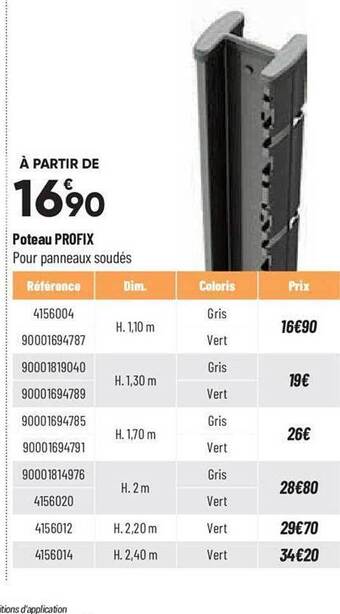 Bricorama Poteau profix offre