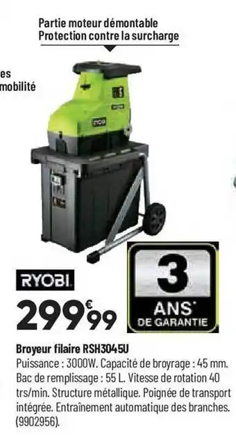 Broyeur filaire ryobi