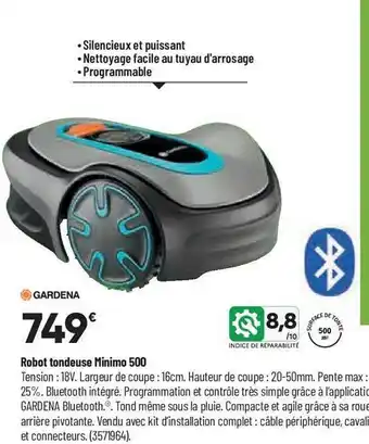 Robot tondeuse minimo 500 gardena