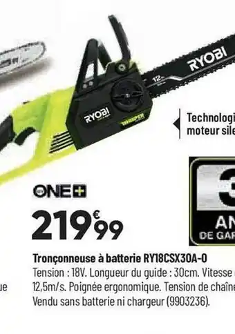 Tronçonneuse à batteri e ryobi