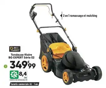 Bricorama Tondeuse filaire bg expert série e2 best green offre