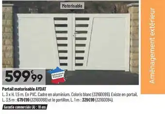 Bricorama Portail motorisable aydat offre