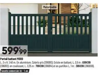 Bricorama Portail battant mood offre