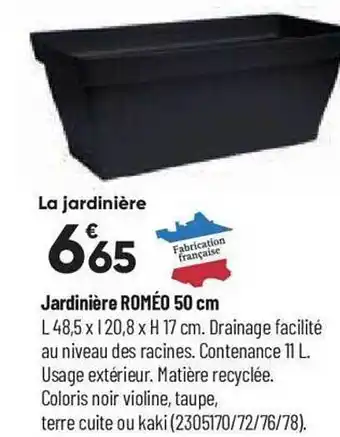 Jardinière roméo 50 cm