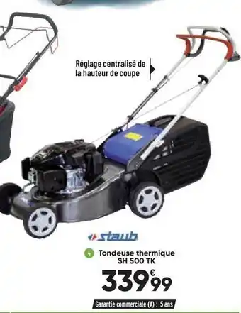 Bricorama Tondeuse thermique sh 500 tk staub offre