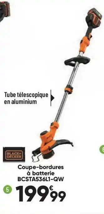 Bricorama Coupe-bordures à batterie black + decker offre