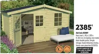 Bricorama Abri bois benny offre