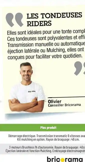 Les tondeuses riders