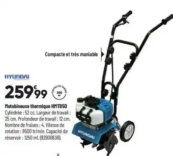 Motobineuse thermique hmtb50 hyundai