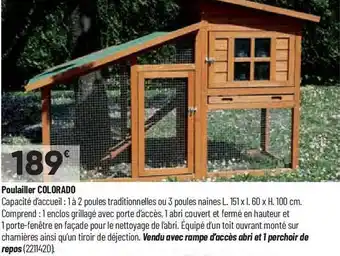 Bricorama Poulailler colorado offre