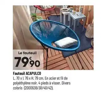 Bricorama Fauteuil acapulco offre