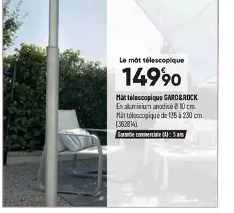 Mùt télescopique gard & rock