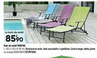 Bricorama Bain de soleil morena offre