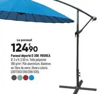 Bricorama Parasol déporté ø 300 moorea offre