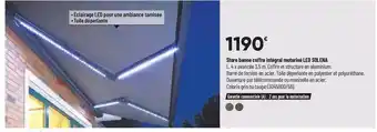 Bricorama Store banne coffre intégral motorisé led solena offre