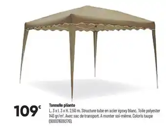 Bricorama Tonnelle pliante offre