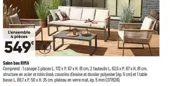 Bricorama Salon bas rima offre
