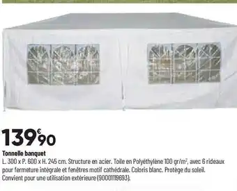 Bricorama Tonnelle banquet offre