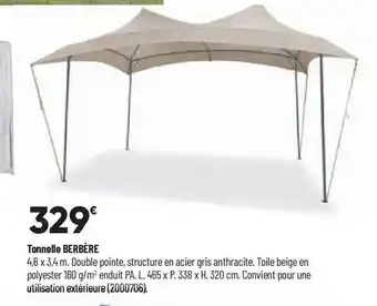 Bricorama Tonnelle berbère offre