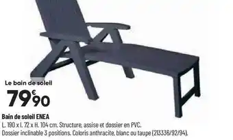 Bricorama Bain de soleil enea offre