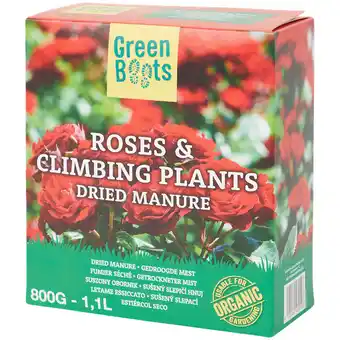 Action Engrais rosiers et plantes grimpantes Green Boots offre