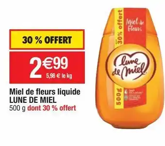 Miel de fleurs lune de miel
