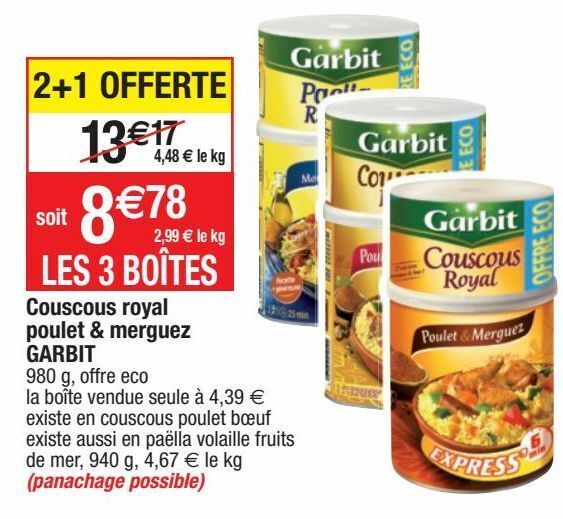 Promo Couscous garbit chez Cora