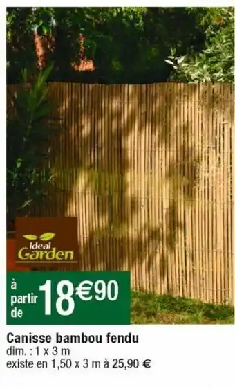 Cora x Carrefour Canisse en bambou offre