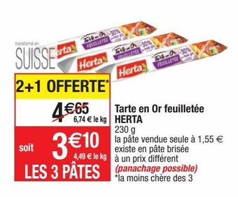Cora x Carrefour Pâte feuilletée herta offre