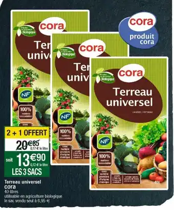 Cora x Carrefour Terreau cora offre