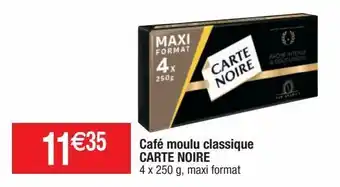 Cora x Carrefour Café moulu carte noire offre
