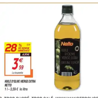 Netto Huile d'Olive Vierge Extra Netto offre