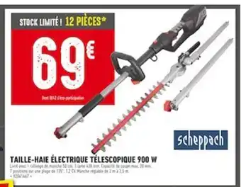 Batkor Taille-Haie Electrique Telescopique 900 W offre