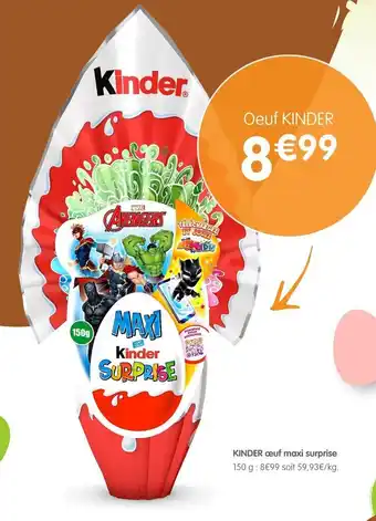 b&m Kinder Oeuf Maxi Surprise offre