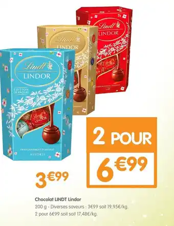 b&m Chocolat LINDT Lindog offre