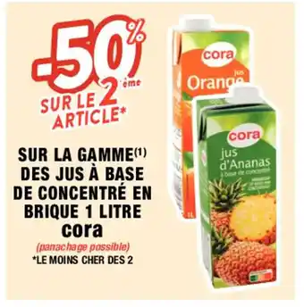 Migros Sur La Gamme Des Jus A Base De Concentre En Brique 1 Litre cORA offre