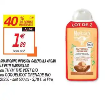 Netto Shampooing Infusion Calendula Argan offre
