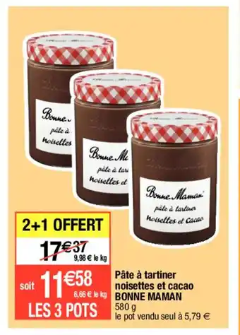 Migros Pate A Tartiner Noisettes Et Cacao Bonne Maman offre