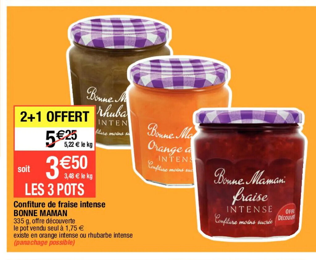 Promo Confiture De Fraise Intense Bonne Maman chez Migros