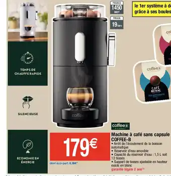 Migros Machine A Cafe Sans Capsule Coffee-B offre