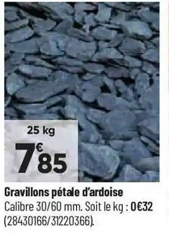Bricorama Gravillons pétale d'ardoise offre