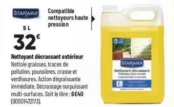Bricorama Nettoyant décrassant extérieur starwax offre