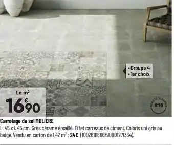 Bricorama Carrelage de sol molière offre