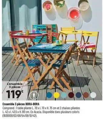 Ensemble 3 pièces bora-bora