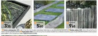 Bordure contemporaine, bordure ardoise, piquet ardoise