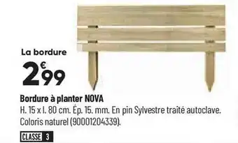 Bordure Ă planter nova