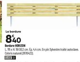 Bricorama Bordure horizon offre