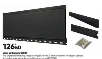 Bricorama Clin de bardage acier latteo offre